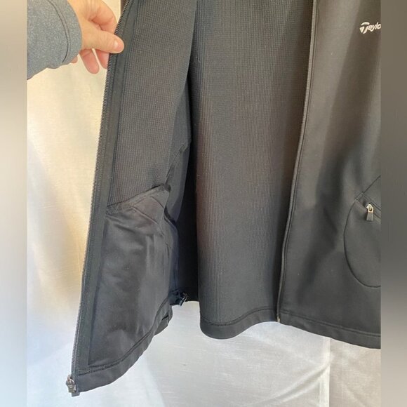 Taylormade Adidas Black Adicross Waterproof Golf Jacket Mens  L - Picture 8 of 16